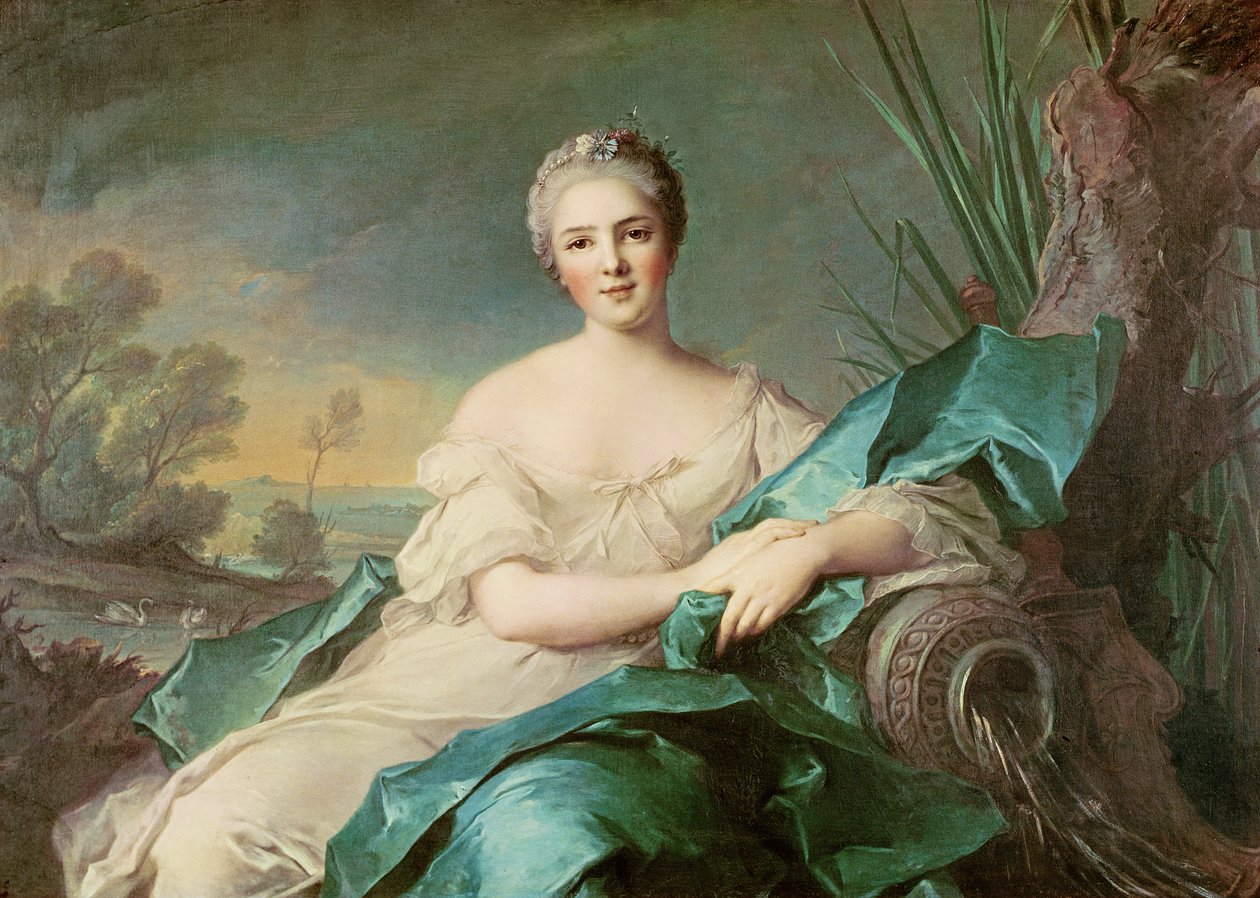 Victoire de France jako živel vody, 1750-1 od Jean Marc Nattier