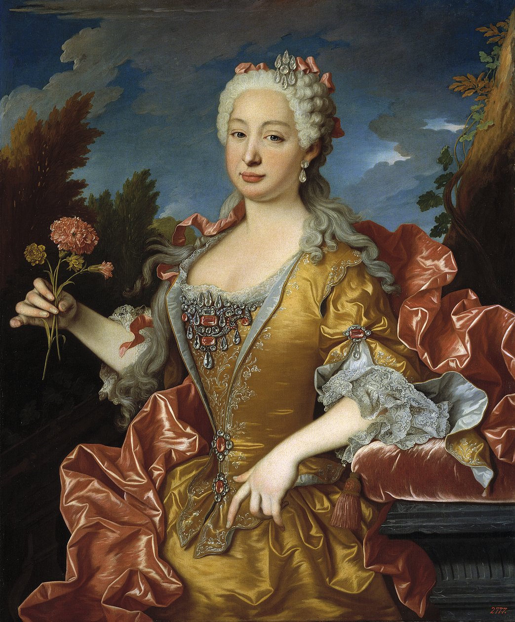 Portrét Barbory Portugalské (1711-1758) od Jean Ranc