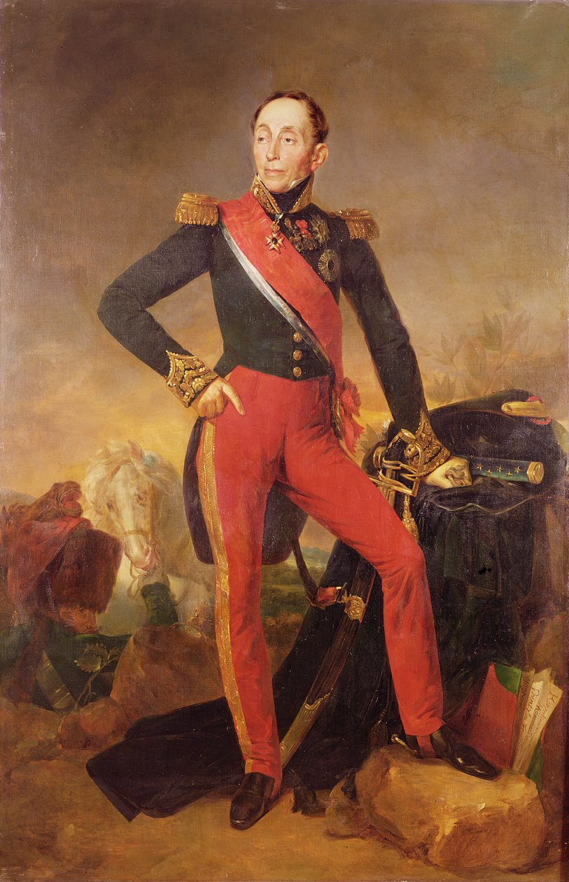 Portrét markýze Emmanuela de Grouchy (1766-1847) maršála Francie, kolem 1835 od Jean Sebastien Rouillard