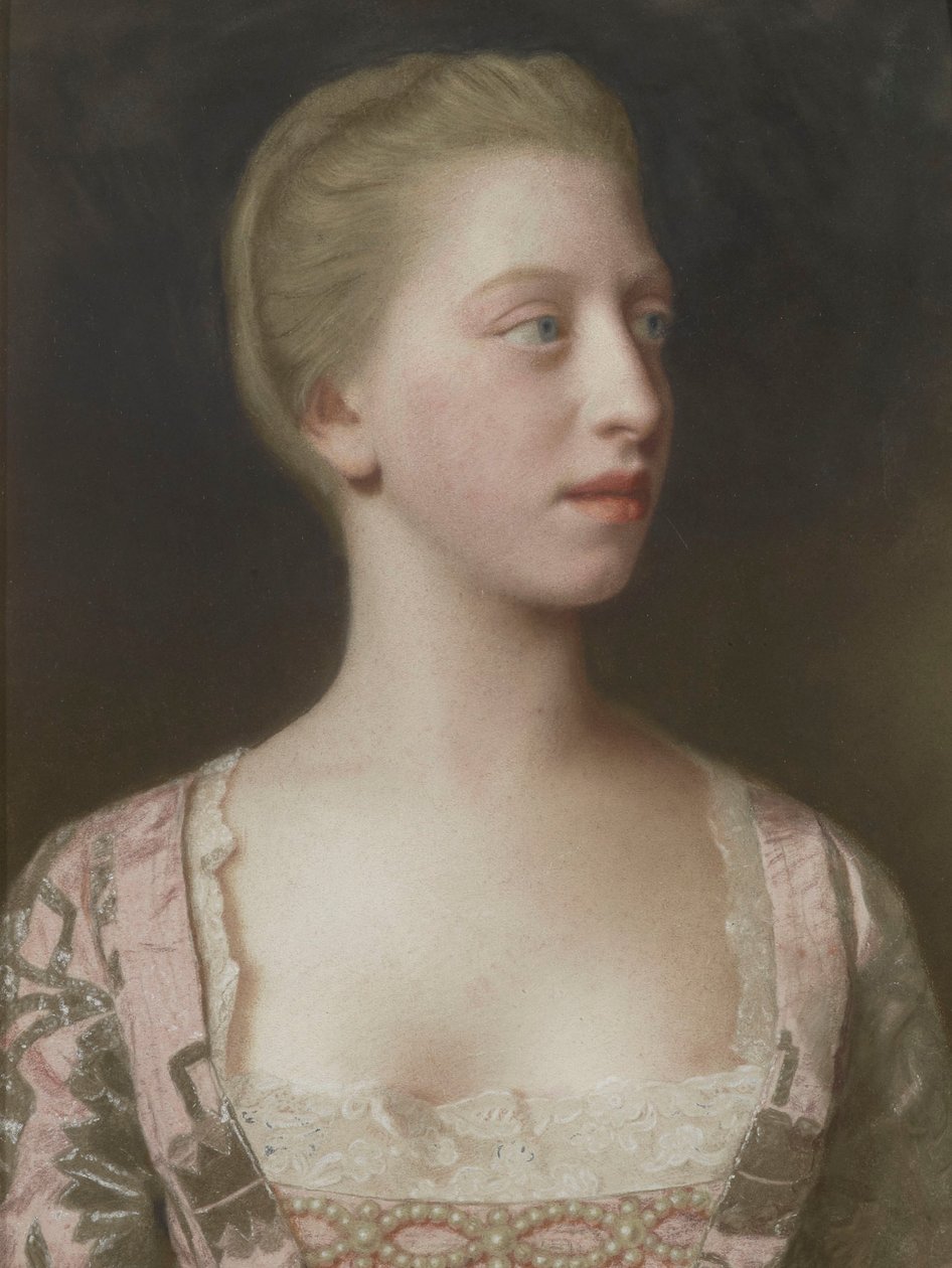 Portrét princezny Augusty z Velké Británie od Jean Étienne Liotard