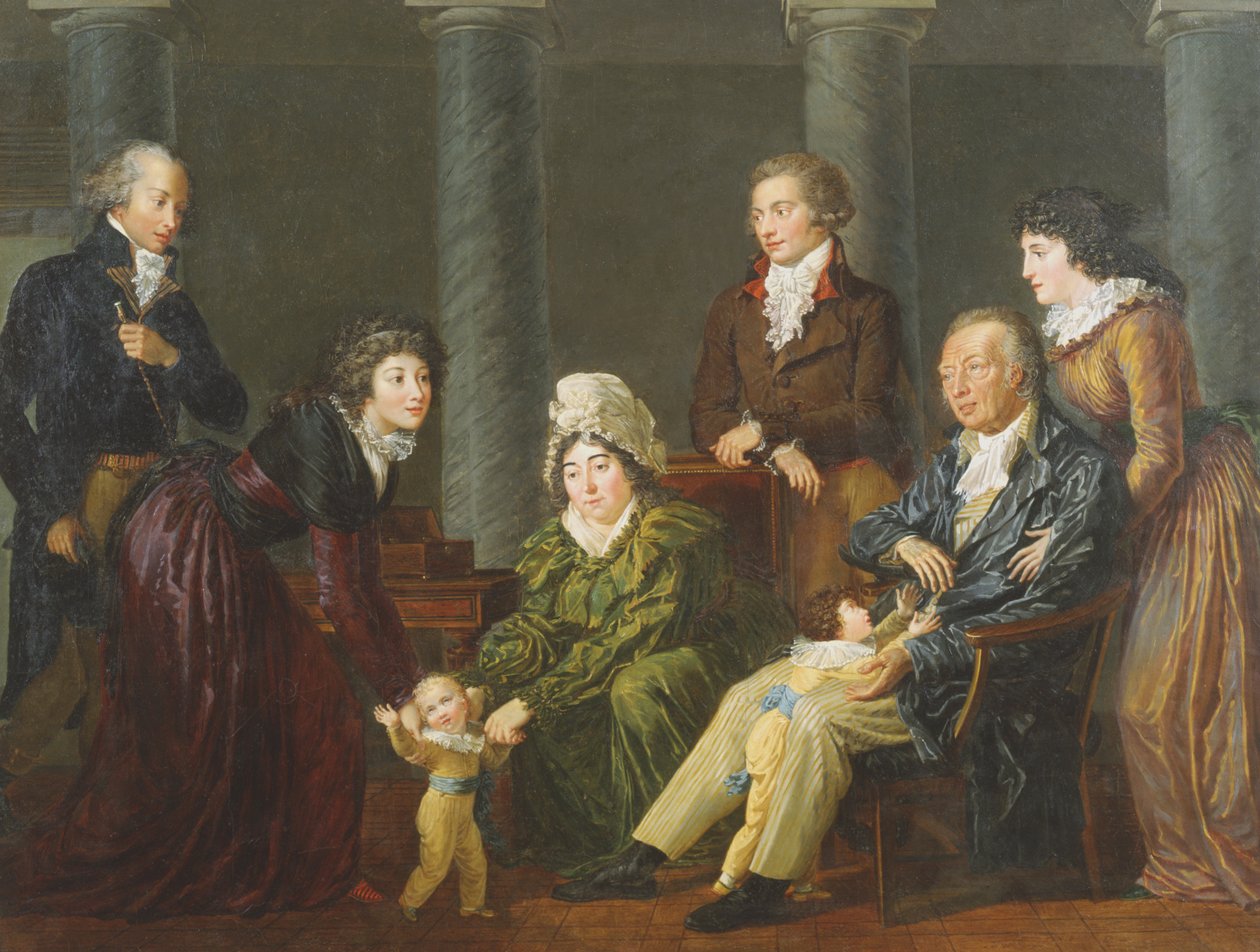 Portrét rodiny od Jean Baptiste Frederic Desmarais