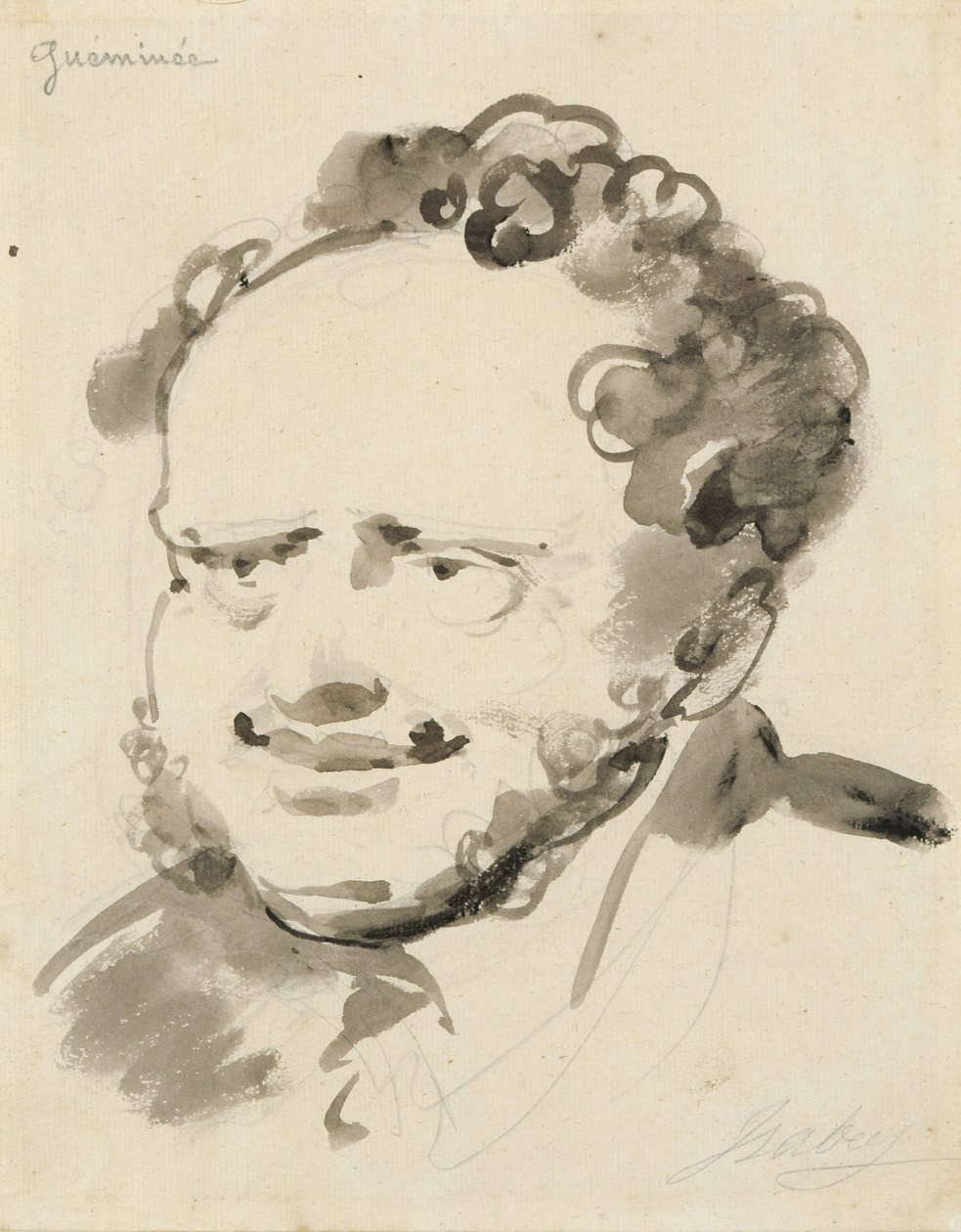 Portrét Gueminee (inkoust na papíře) od Jean Baptiste Isabey