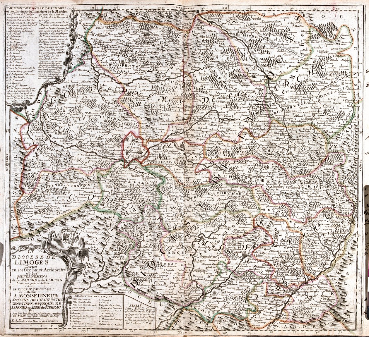 Limousin, Akvitánie, Centre (okolí Limoges) , Francie od Jean Baptiste Nolin