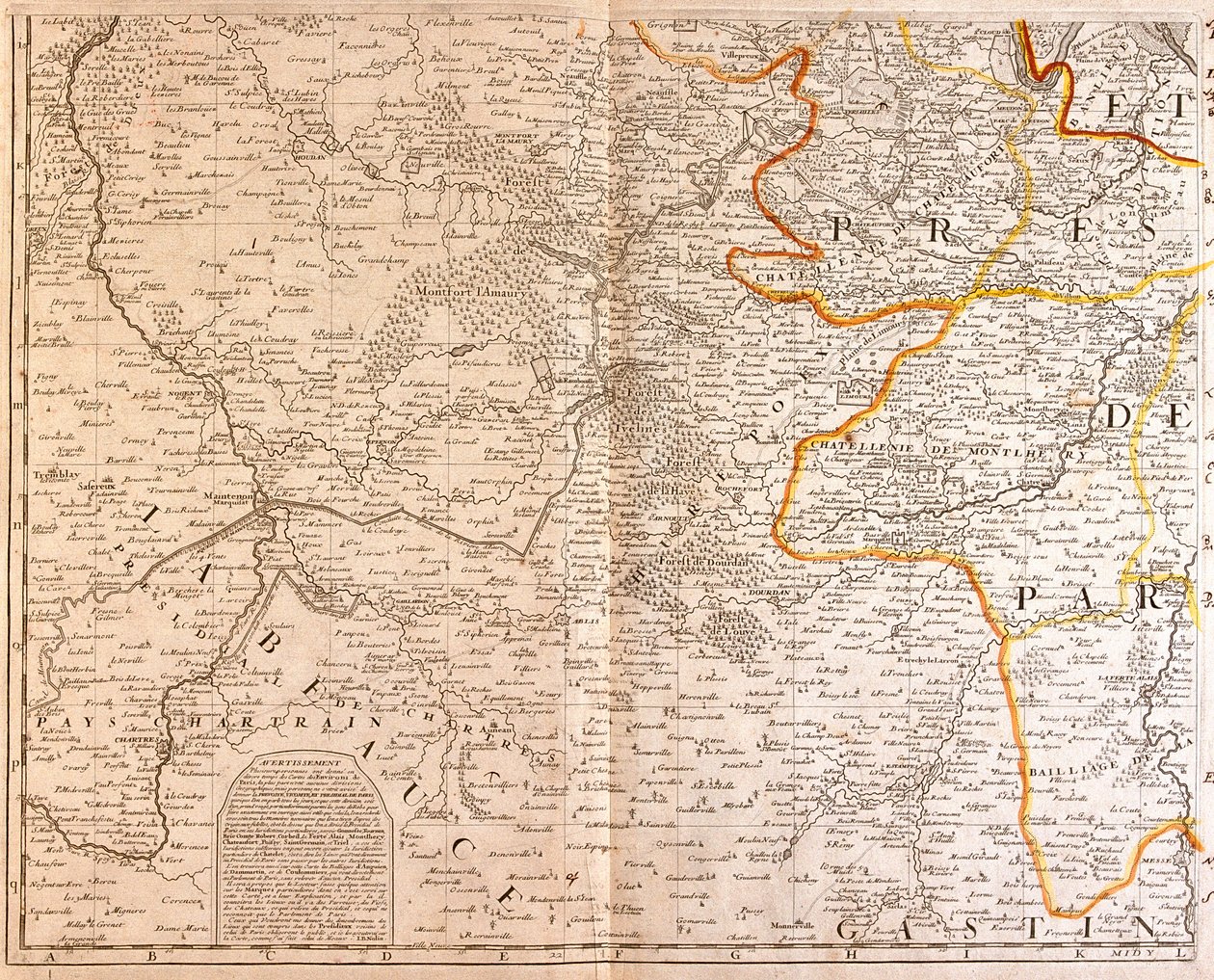 Île-de-France, Centre, Francie od Jean Baptiste Nolin