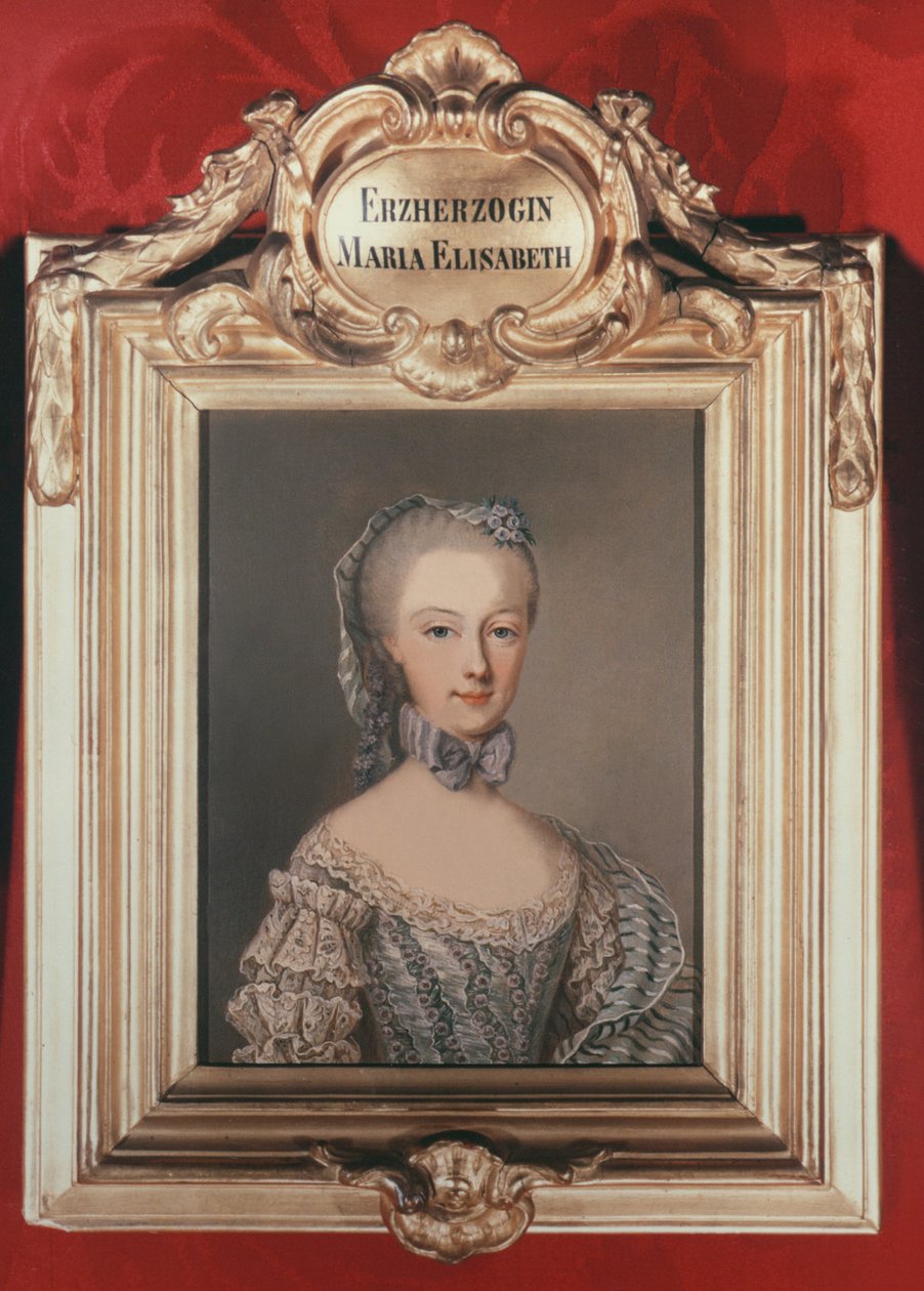 Arcivévodkyně Marie Alžběta (1743-1808), dcera Františka I. a Marie Terezie Rakouské, 1762 od Jean Étienne Liotard