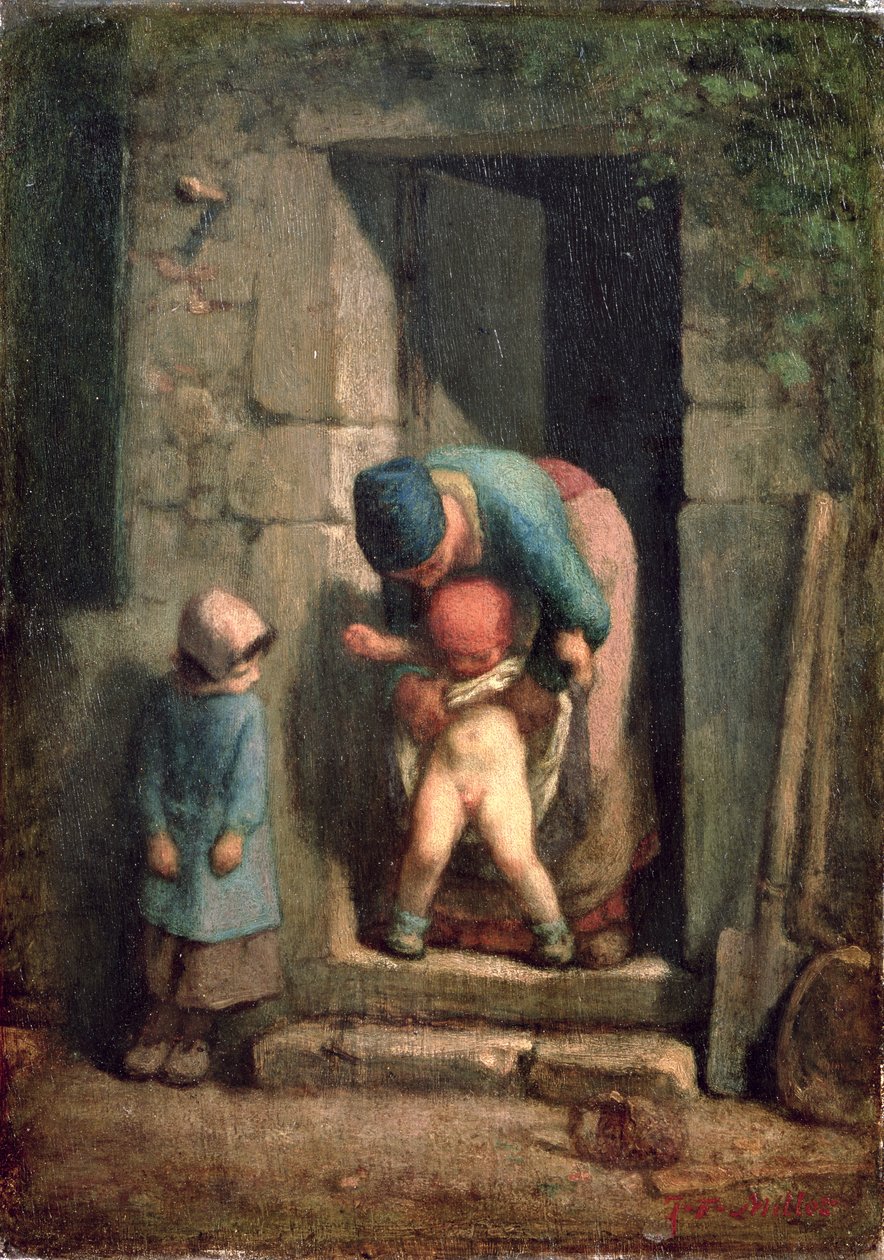 Mateřská péče, 1855-57 od Jean Francois Millet