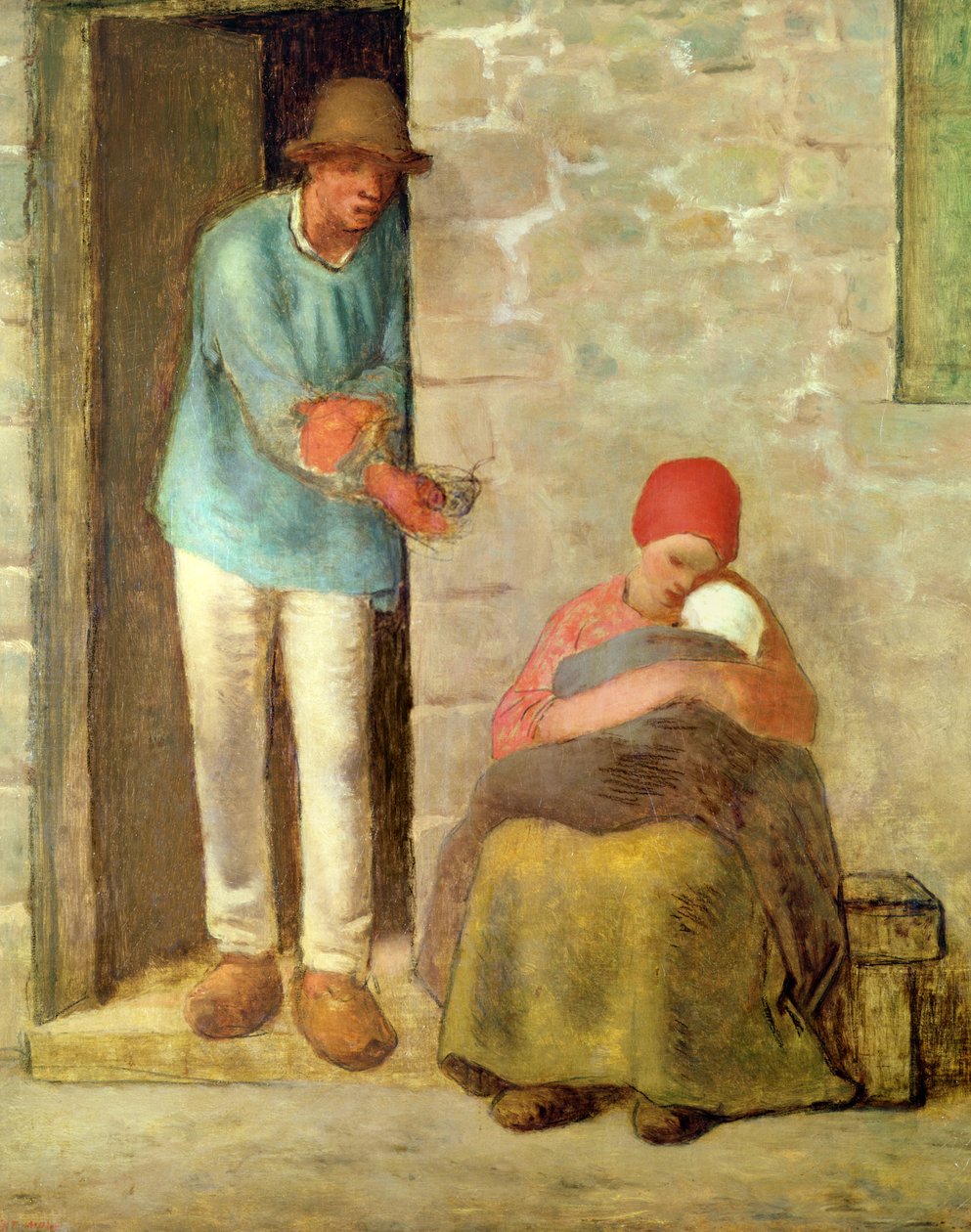 Výživa, 1858 od Jean Francois Millet