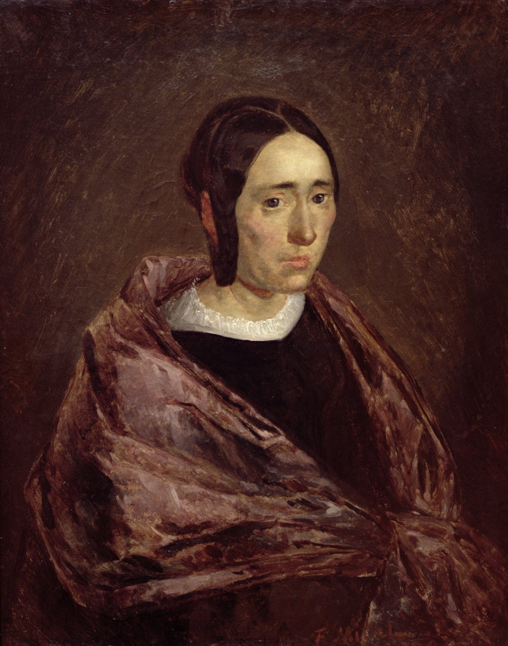 Portrét Catherine Roumy od Jean Francois Millet