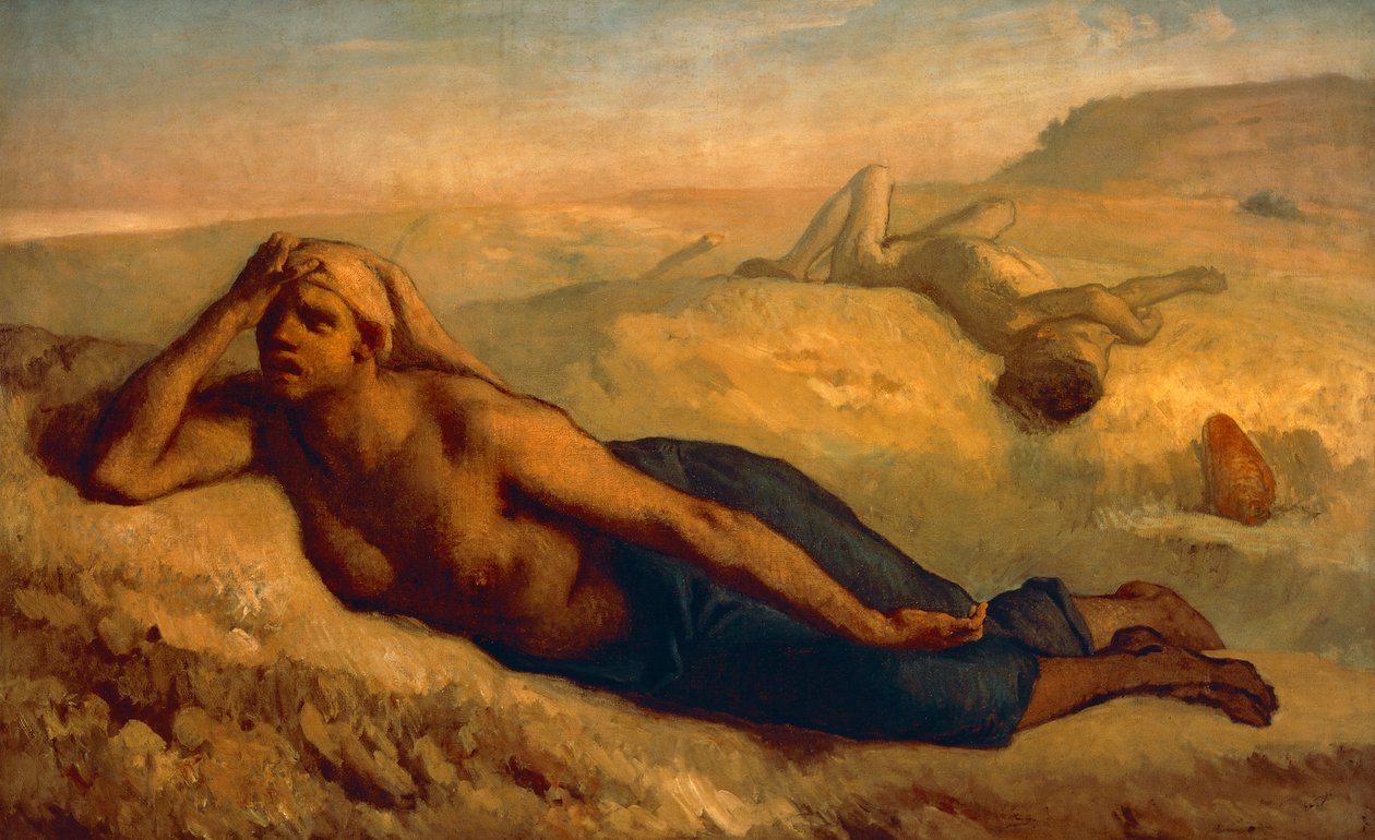 Hagar a Ismael, Jean-Francois Millet (1814-1875). od Jean Francois Millet