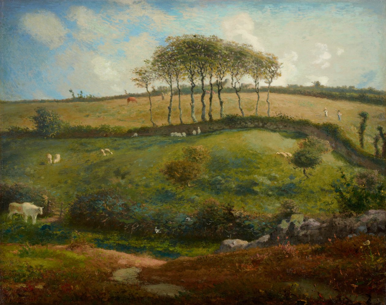 Pastviny poblíž Cherbourg (Normandie) od Jean Francois Millet
