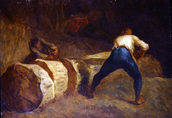 Dřevorubci (olej na plátně) od Jean Francois Millet