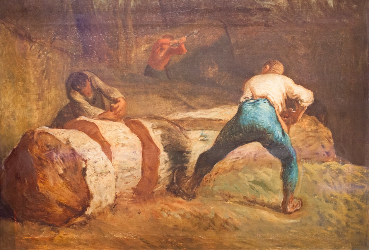 Pilaři dřeva od Jean Francois Millet