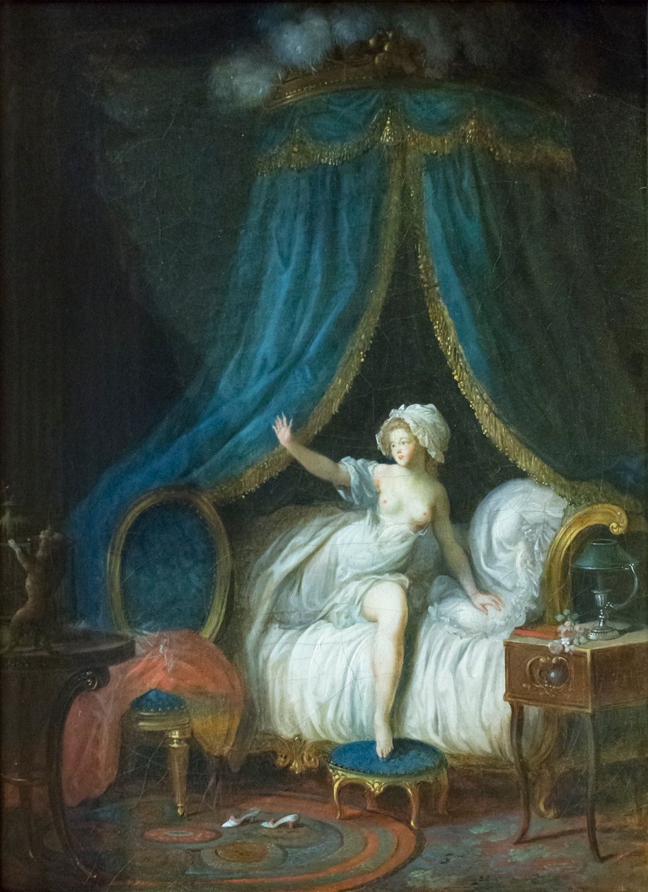 Dívka vstává z postele od Jean Frederic Schall