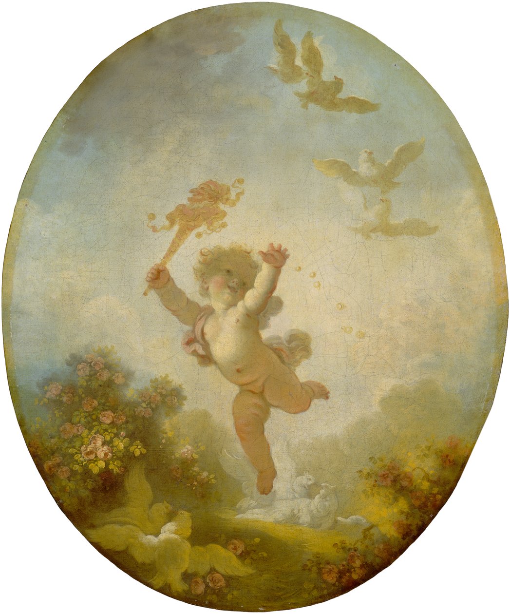 Láska jako pošetilost, kolem 1773-76 od Jean Honore Fragonard