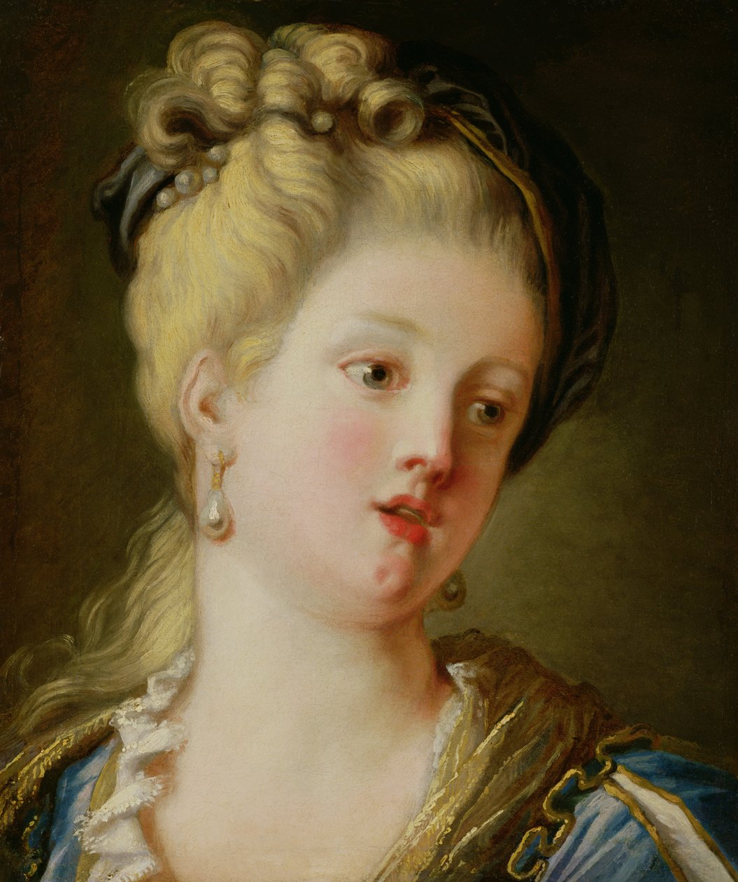 Portrét mladé ženy od Jean Honore Fragonard