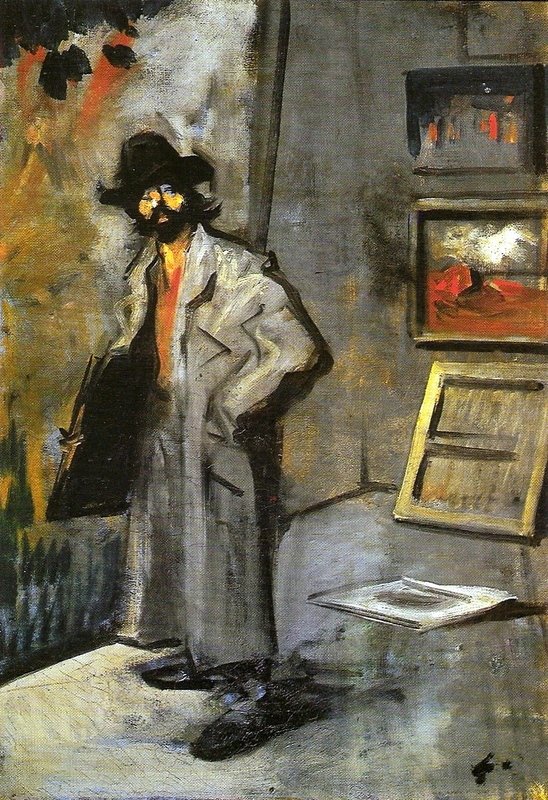Malíř se složkou od Jean Louis Forain