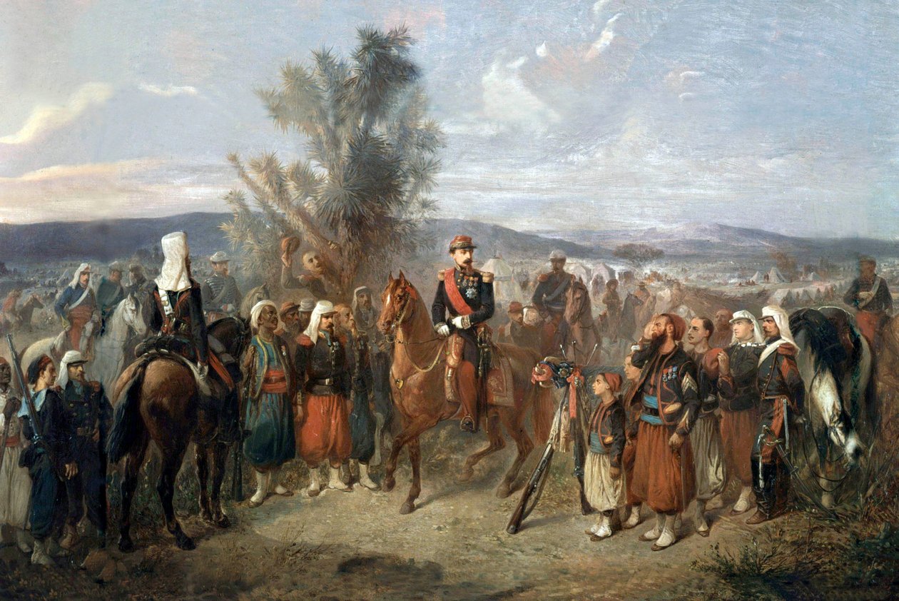 Napoleon III v Alžírsku, 1864 od Jean Adolphe Beauce