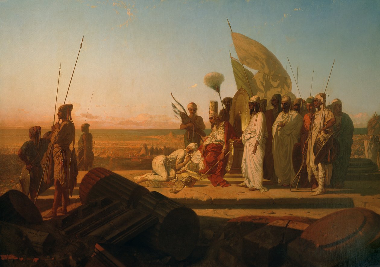 Xerxes v Hellespontu od Jean Adrien Guignet