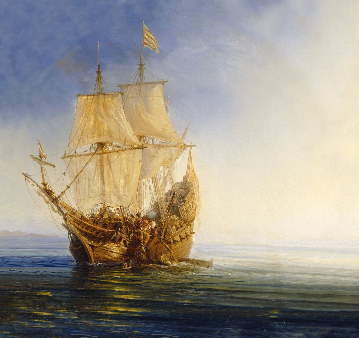 Zachyťte galeonu od Jean Antoine Theodore Gudin