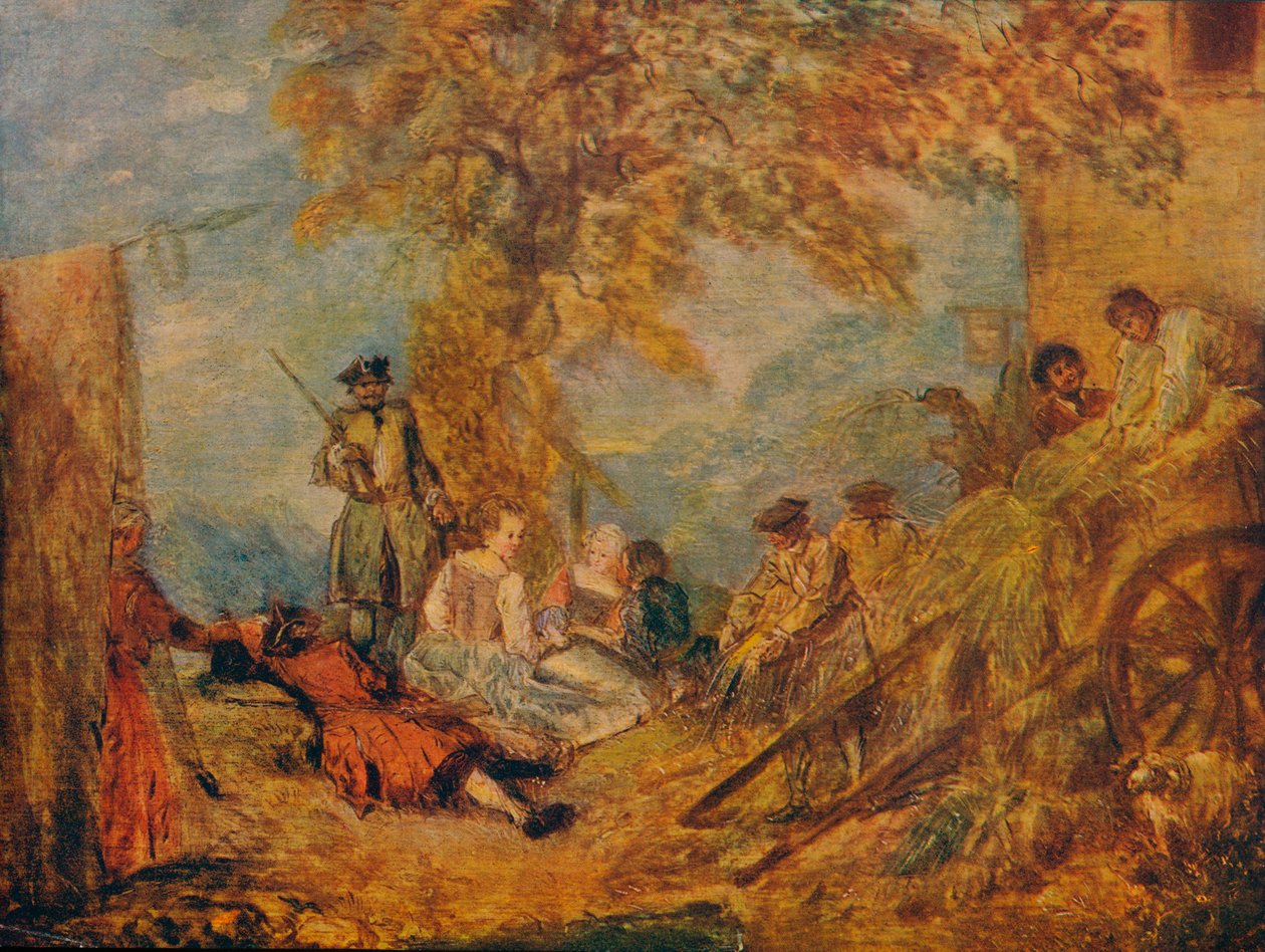 Táborová scéna, 17. století, 1909 od Jean Antoine Watteau