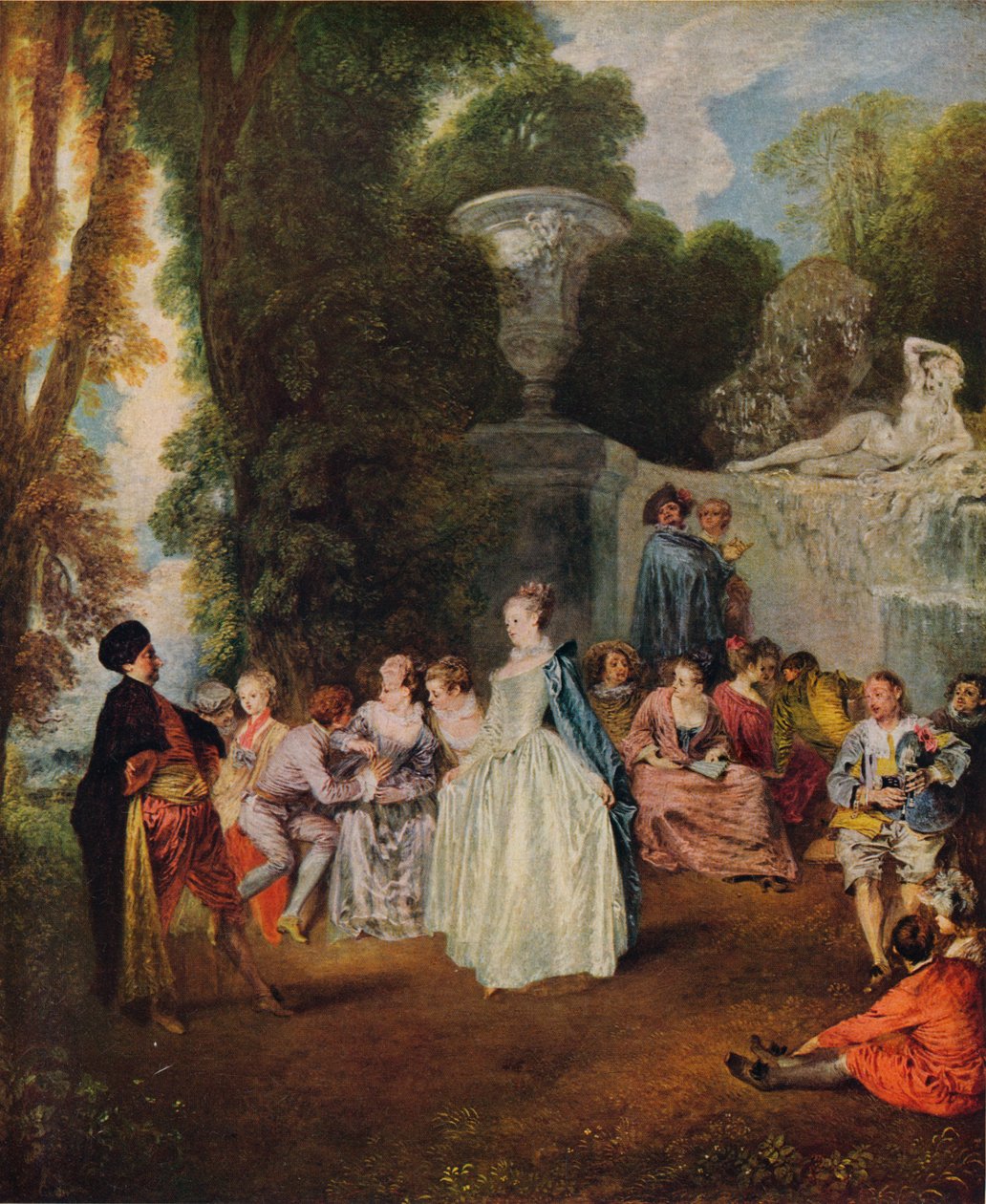 Fetes Venitiennes, 1718-1719 od Jean Antoine Watteau