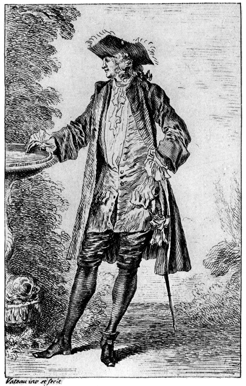 Obrázek, c1700-1720, 1924 od Jean Antoine Watteau