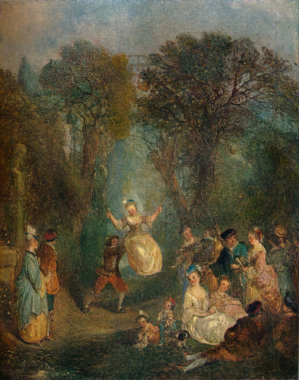 Escarpolette, c1710 od Jean Antoine Watteau