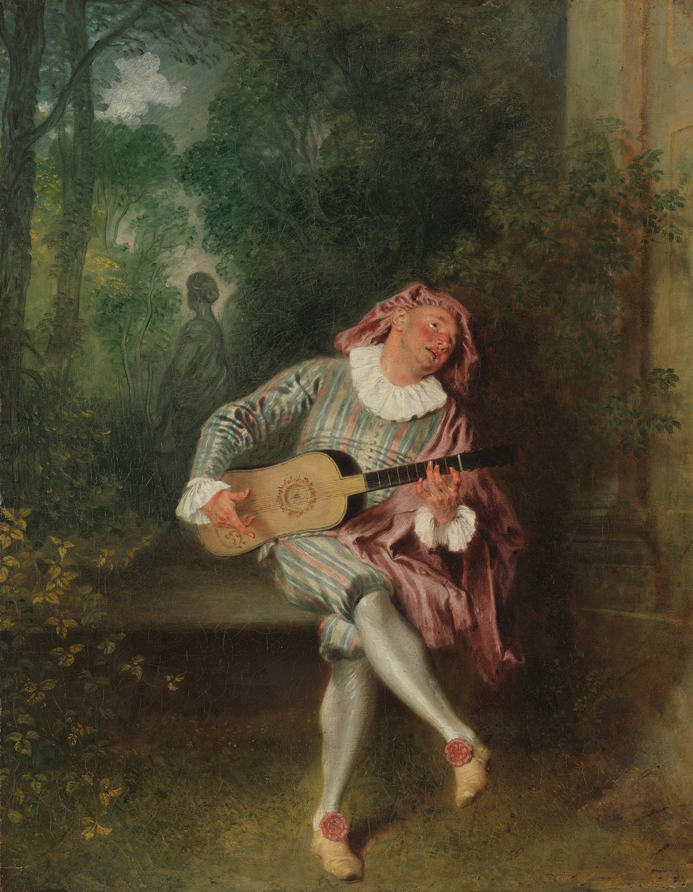Mezzetin, ca. 1718-20. od Jean Antoine Watteau