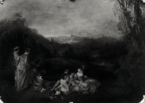 Peaceful Love, c.1718-19 (viz také 418315) od Jean Antoine Watteau