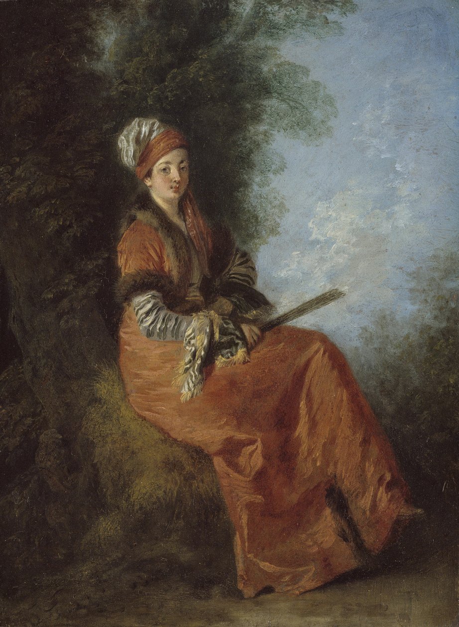 The Dreamer La Rêveuse, 171214. od Jean Antoine Watteau