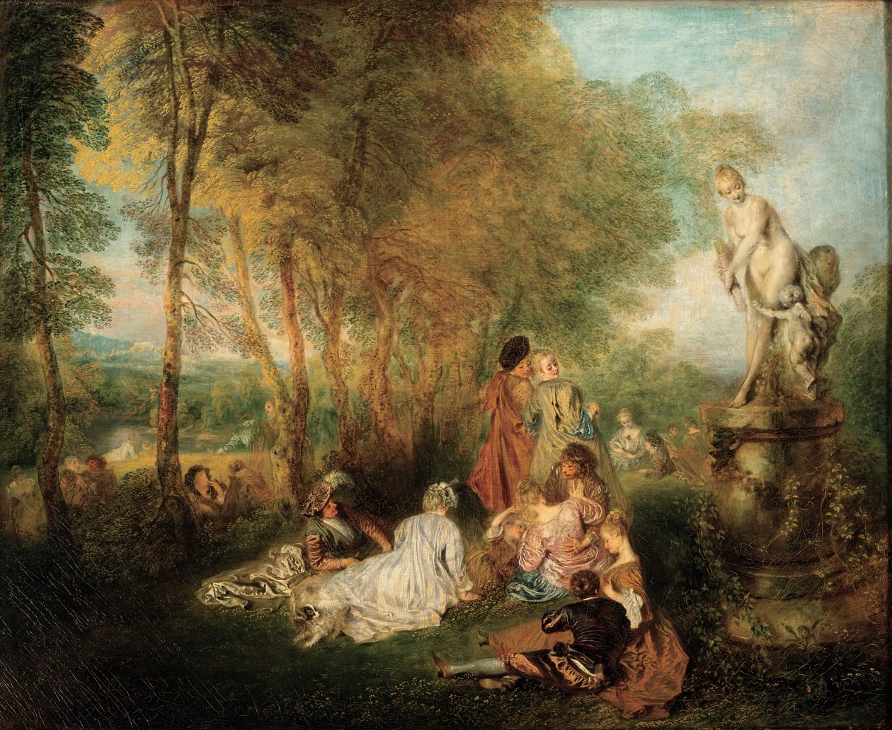 Svátek lásky, ca. 1718-1719 od Jean Antoine Watteau