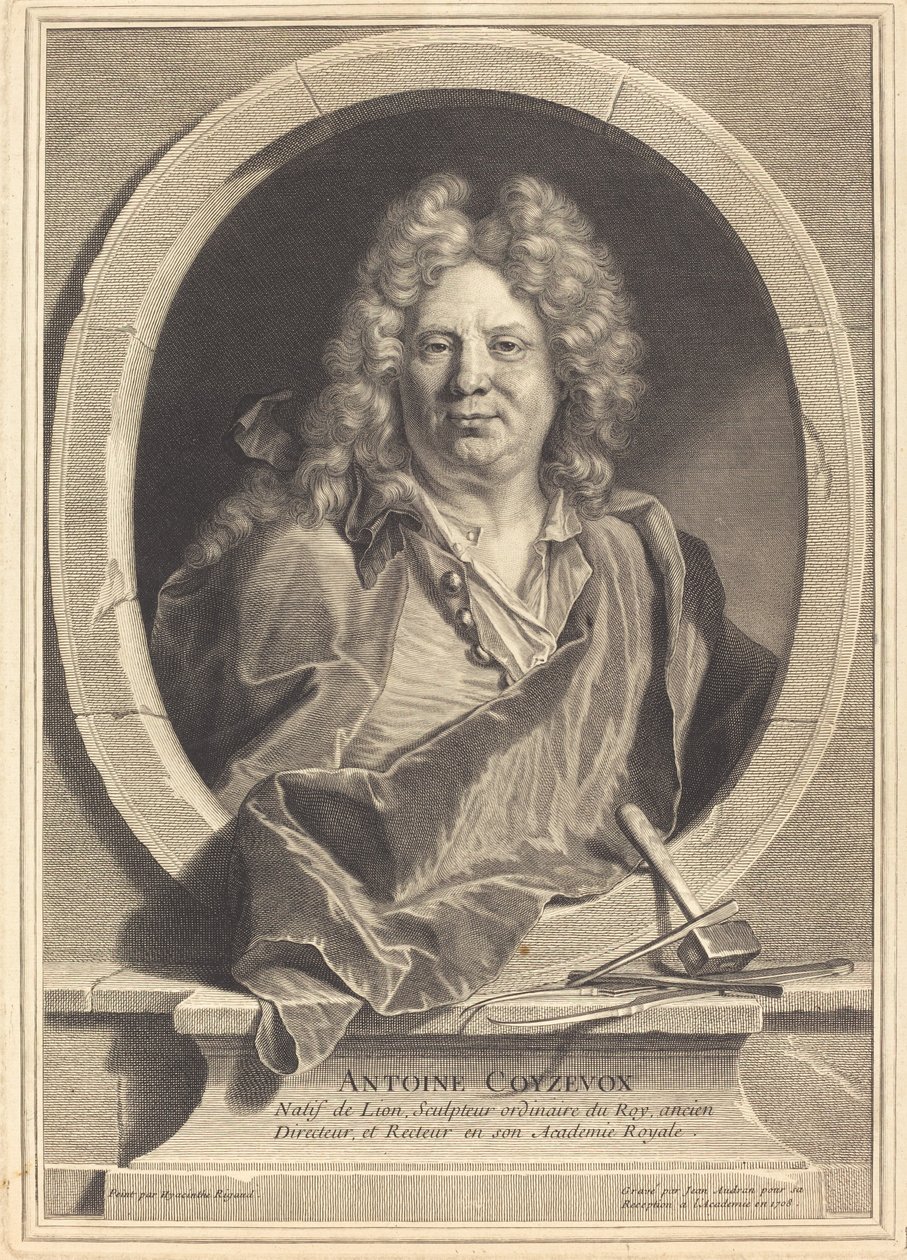 Antoine Coyzevox, 1708. od Jean Audran