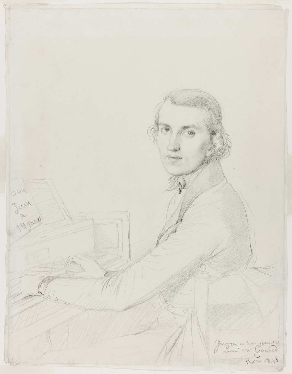 Charles Gounod, 1841 od Jean Auguste Dominique Ingres
