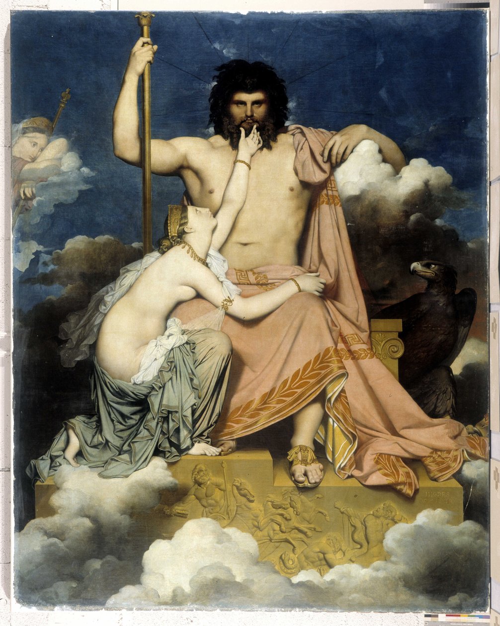 Jupiter a Thetis od Jean Auguste Dominique Ingres