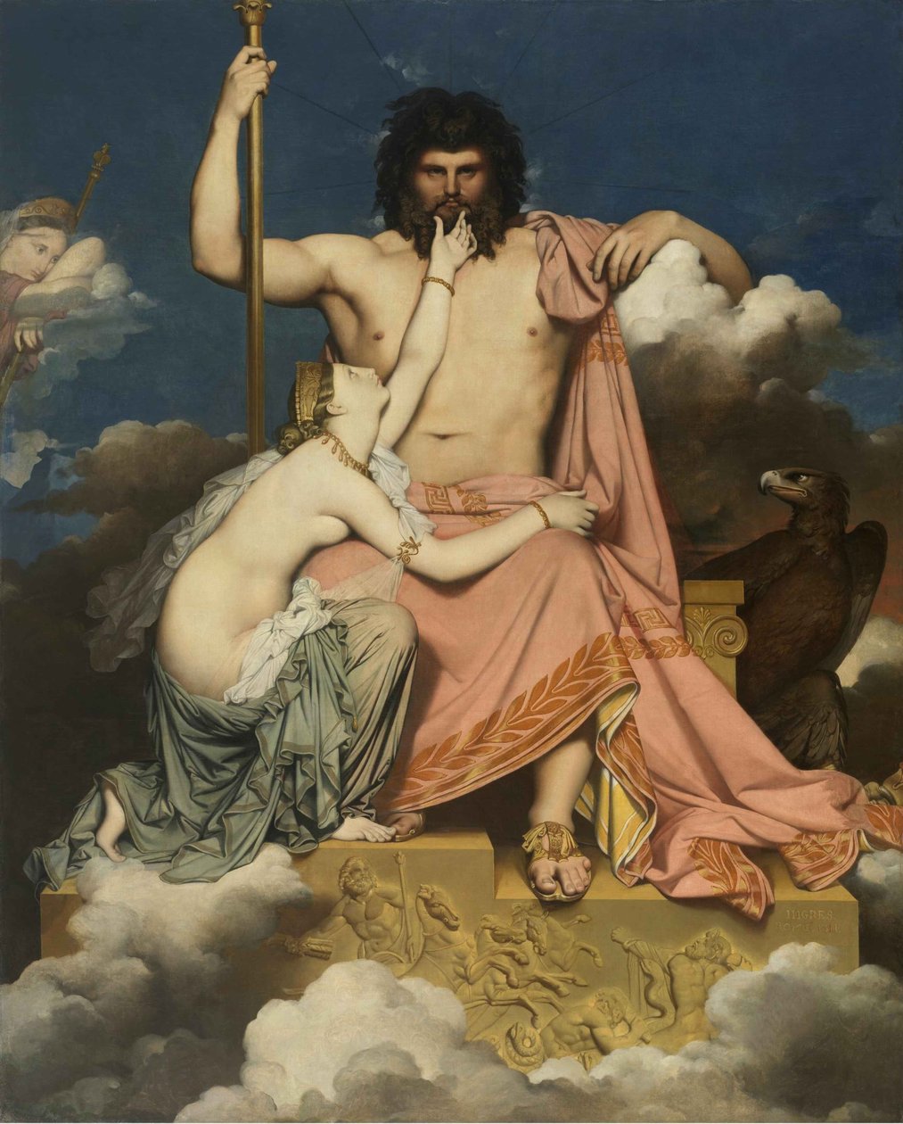 Jupiter a Thetis, 1811. od Jean Auguste Dominique Ingres