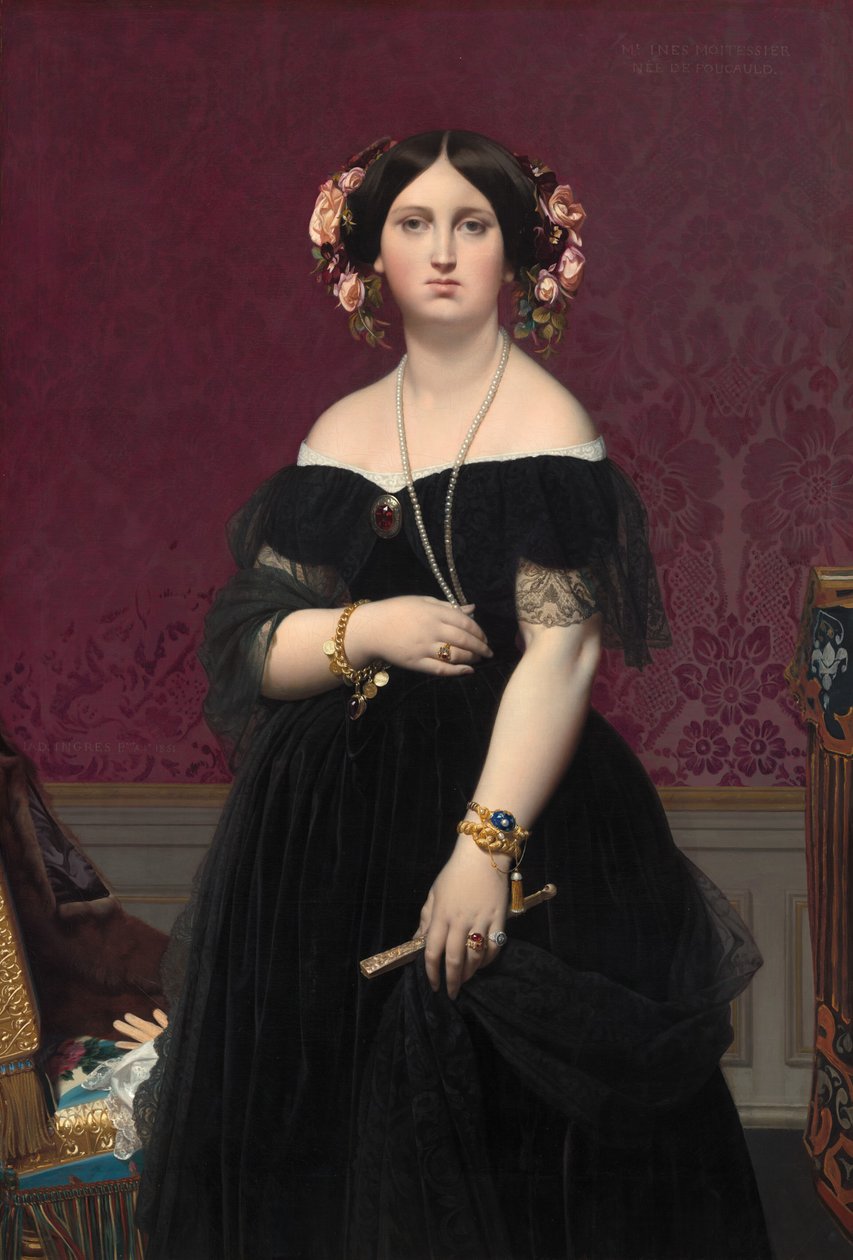 paní Moitessier od Jean Auguste Dominique Ingres
