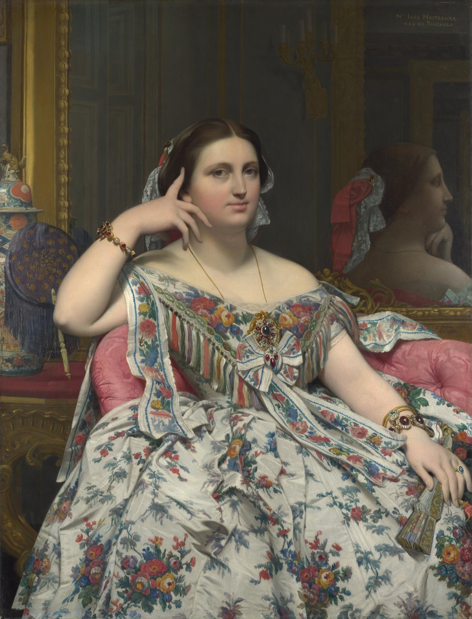 Paní Moitessierová od Jean Auguste Dominique Ingres