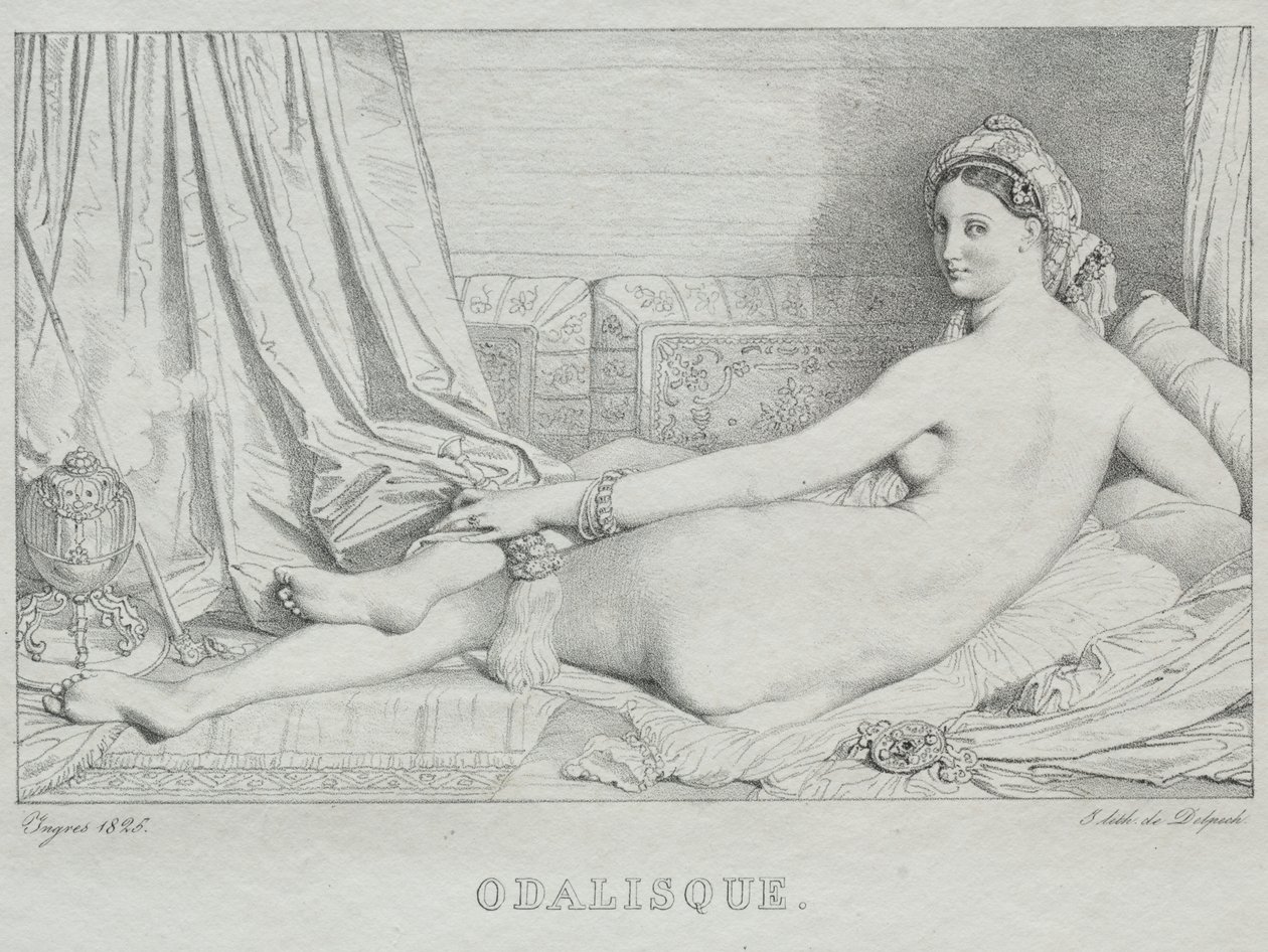 Odaliska od Jean Auguste Dominique Ingres