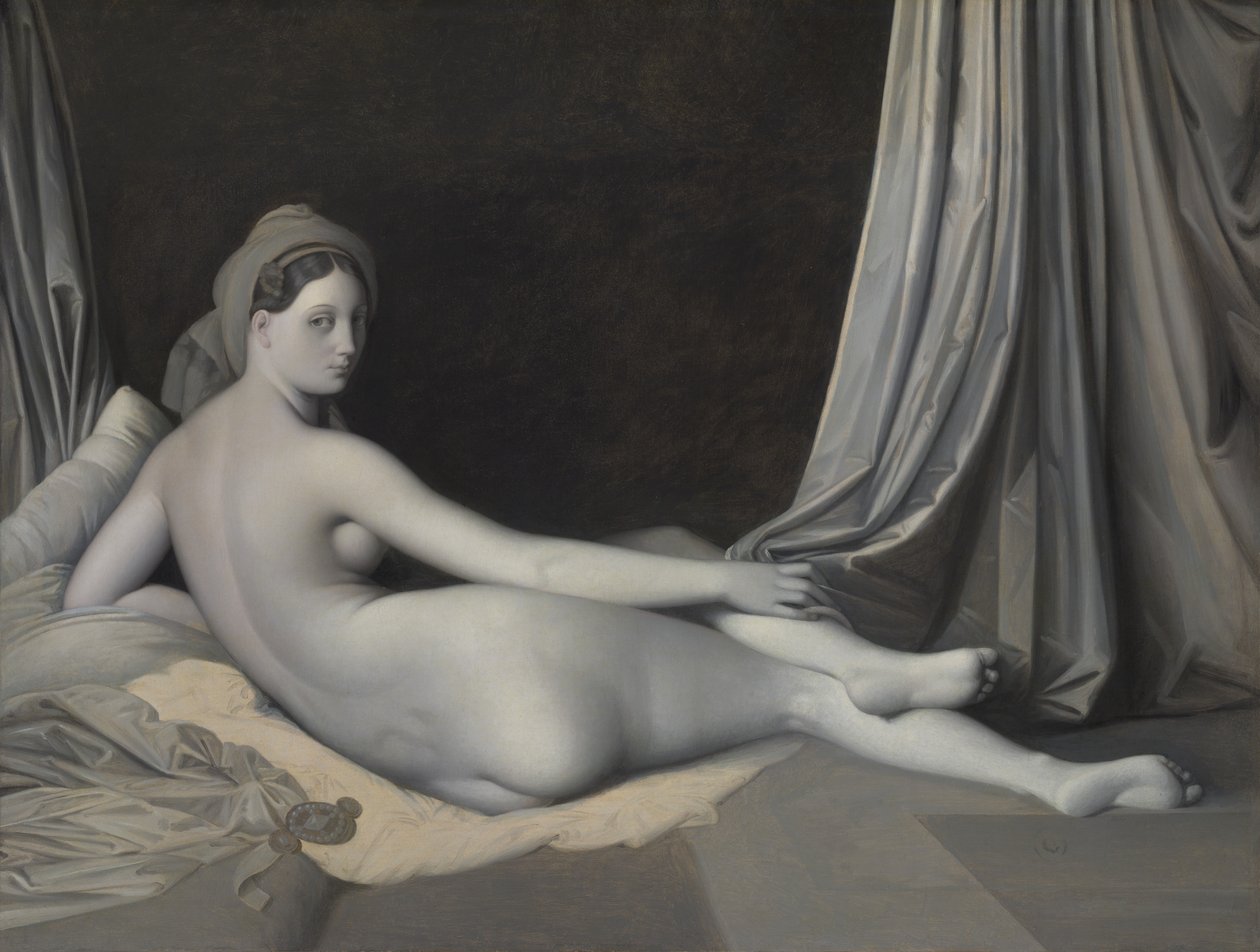 Odalisque v Grisaille, ca. 1824-34. od Jean Auguste Dominique Ingres