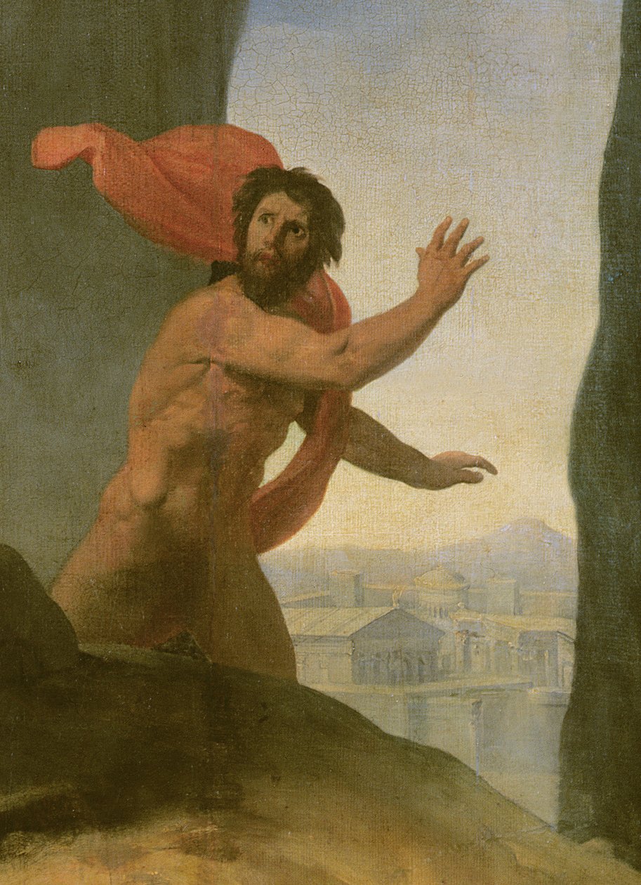 Oidipus a Sfinga, 1808 od Jean Auguste Dominique Ingres