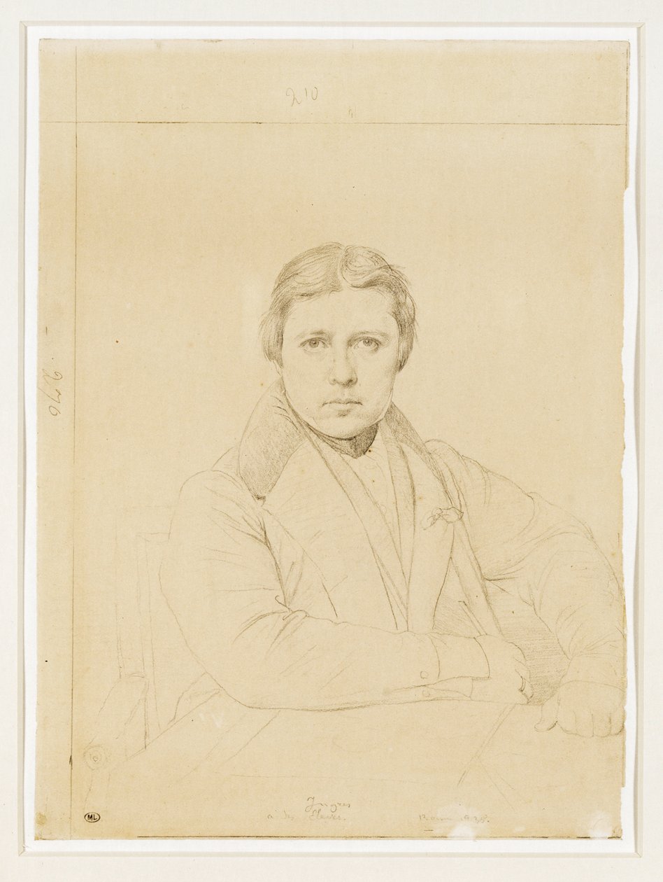 Autoportrét umělce ... od Jean Auguste Dominique Ingres