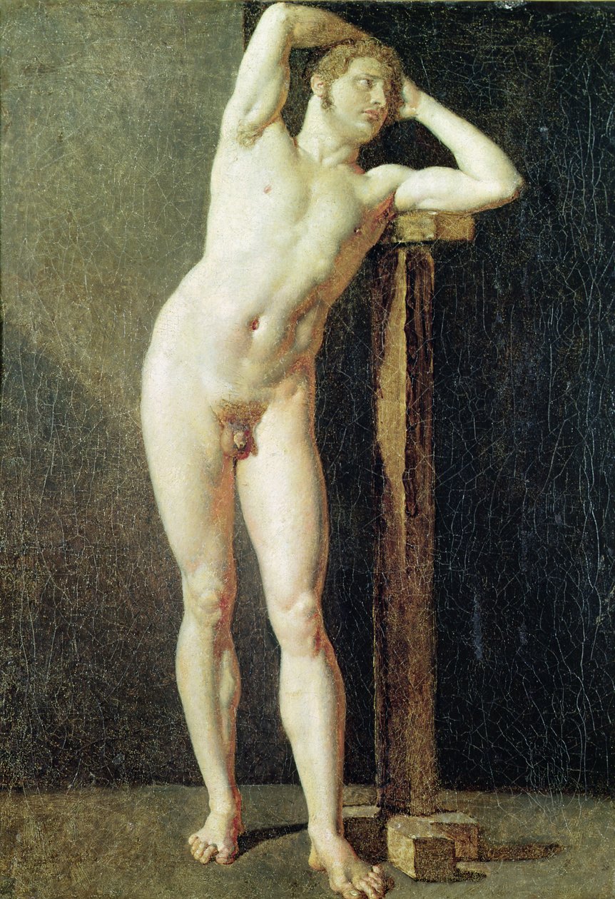 Studie člověka, c.1801 od Jean Auguste Dominique Ingres