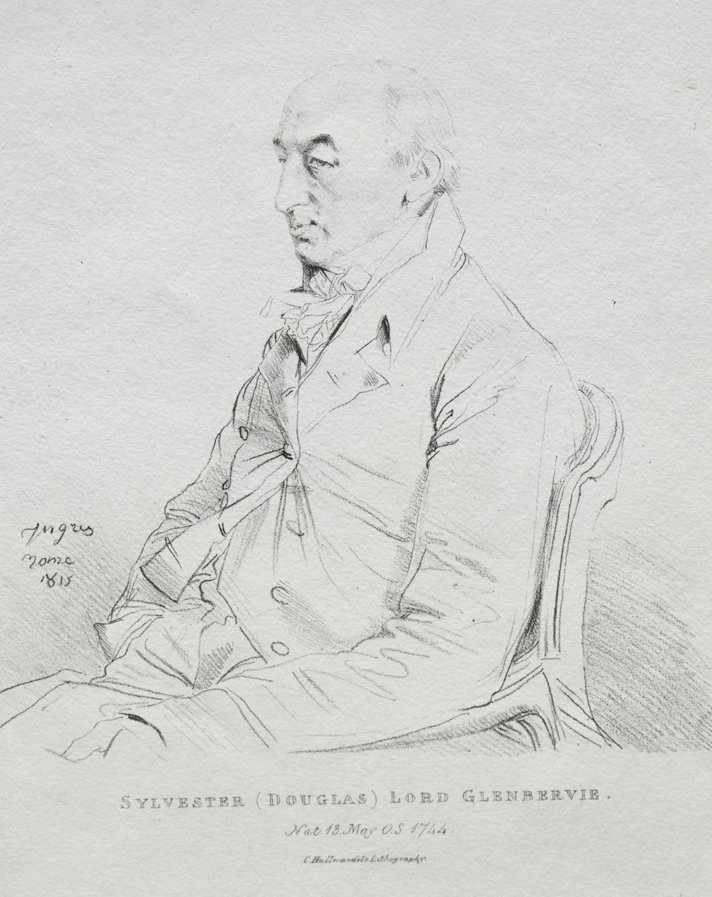 Sylvester Lord Glenbervie od Jean Auguste Dominique Ingres