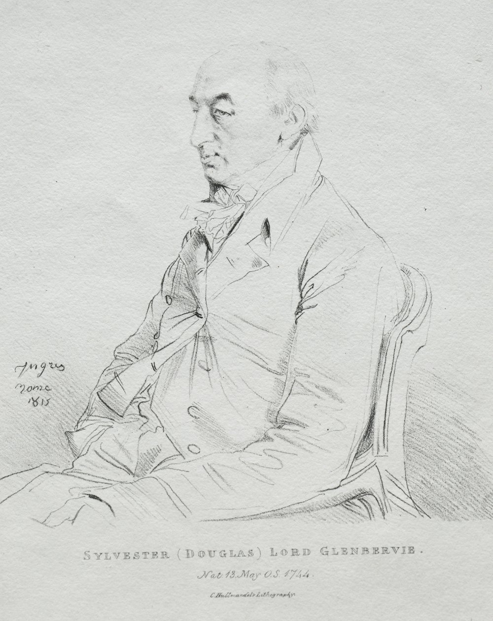 Sylvester Lord Glenbervie, 1815. od Jean Auguste Dominique Ingres