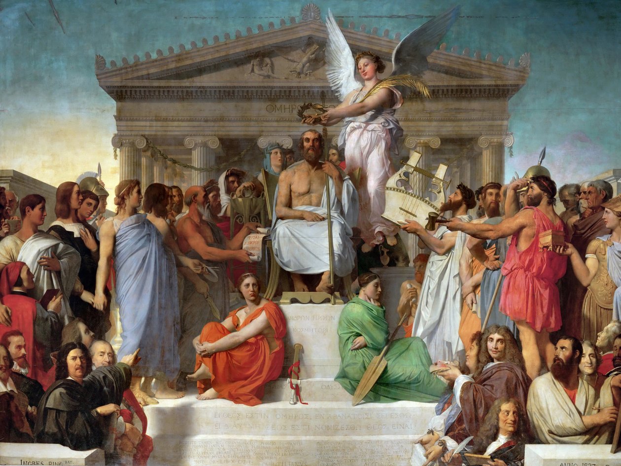 Apoteóza Homera od Jean Auguste Dominique Ingres