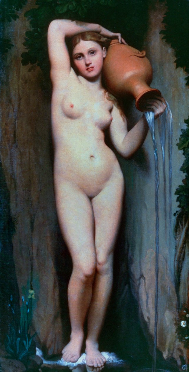 Zdroj, 1856 od Jean Auguste Dominique Ingres