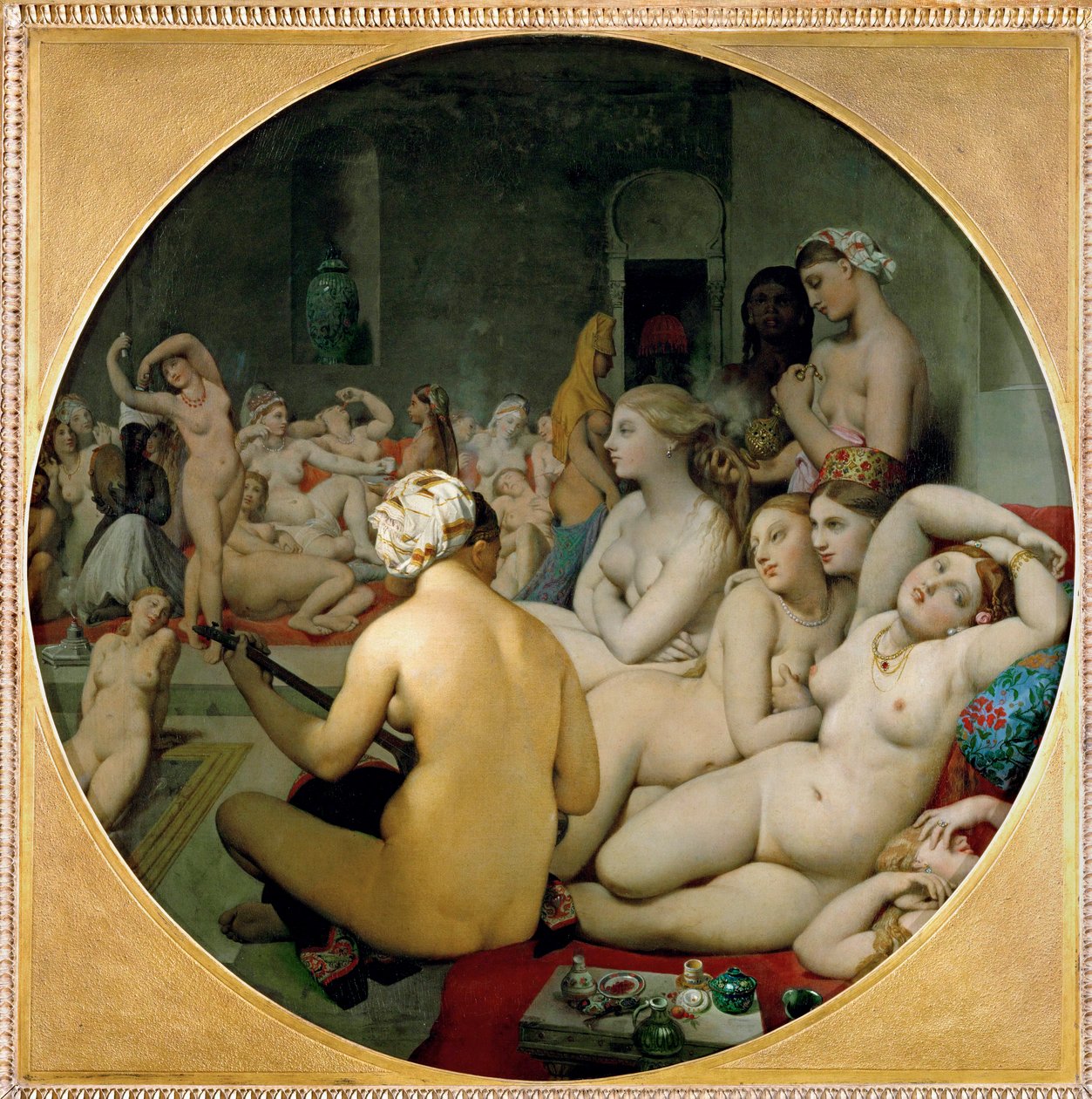 Turecké lázně ... od Jean Auguste Dominique Ingres