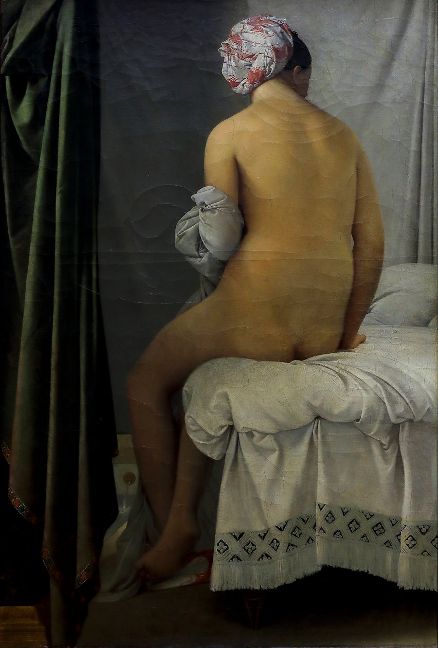 koupající se (valpiçonský lazebník) od Jean Auguste Dominique Ingres