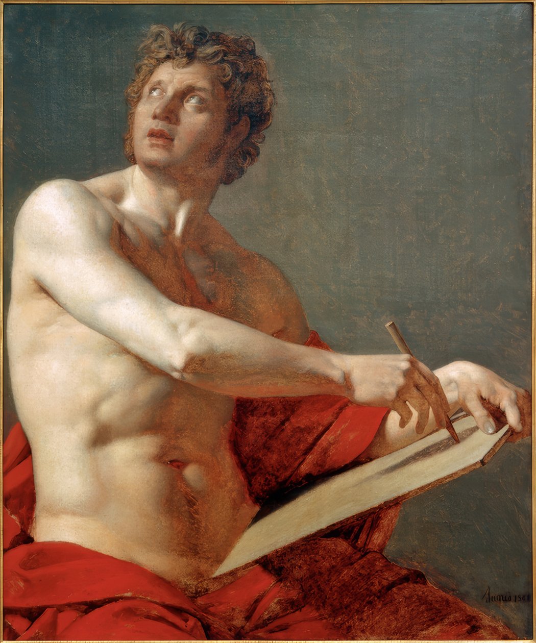 Mužský trup od Jean Auguste Dominique Ingres