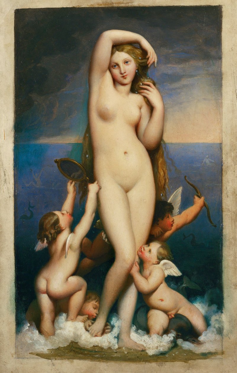 Venuše Anadyomene ... od Jean Auguste Dominique Ingres